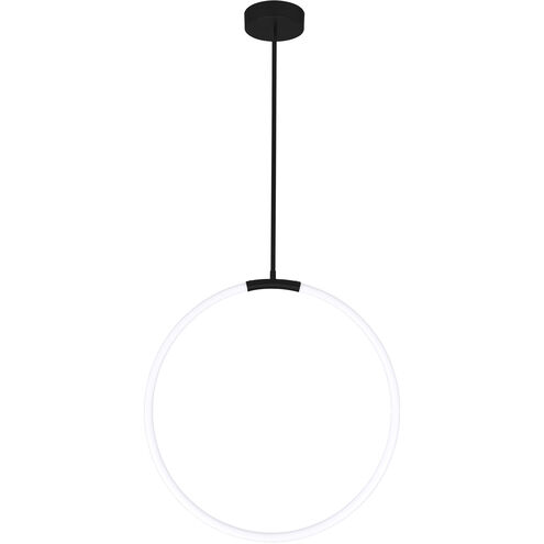 Hoops LED 5 inch Black Chandelier Ceiling Light