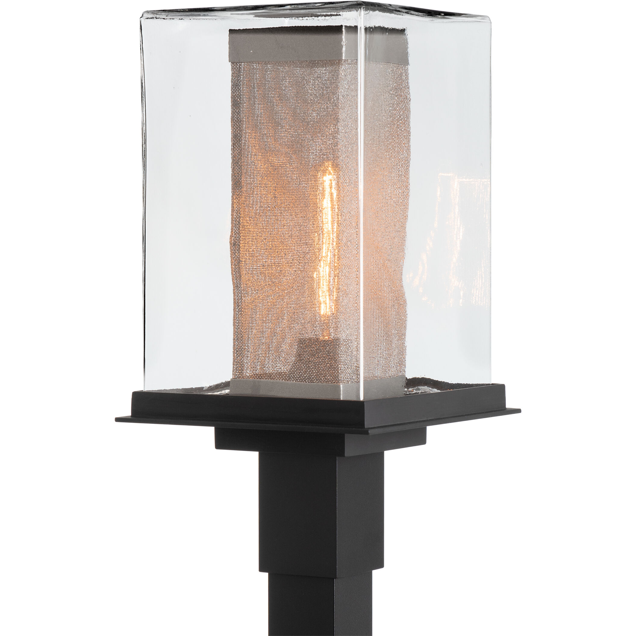 Polaris 1 Light 18 inch Coastal Black and Coastal Silver Outdoor Post Light