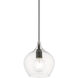 Aldrich 1 Light 8 inch Black with Brushed Nickel Accent Pendant Ceiling Light