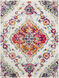 Floransa 108 X 79 inch Cream Rug in 7 x 9, Rectangle