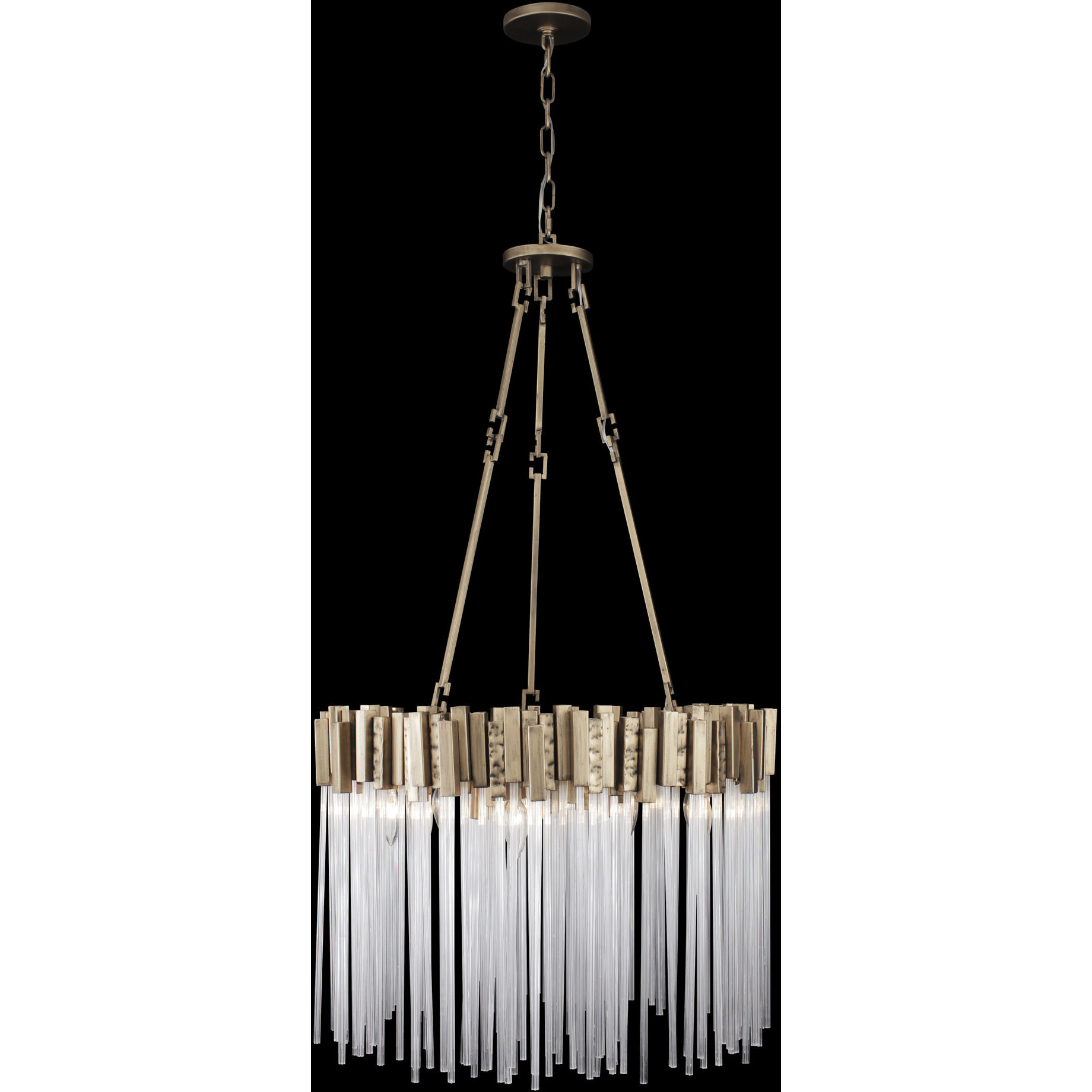 Matrix 9 Light 25 inch Havana Gold Chandelier Ceiling Light