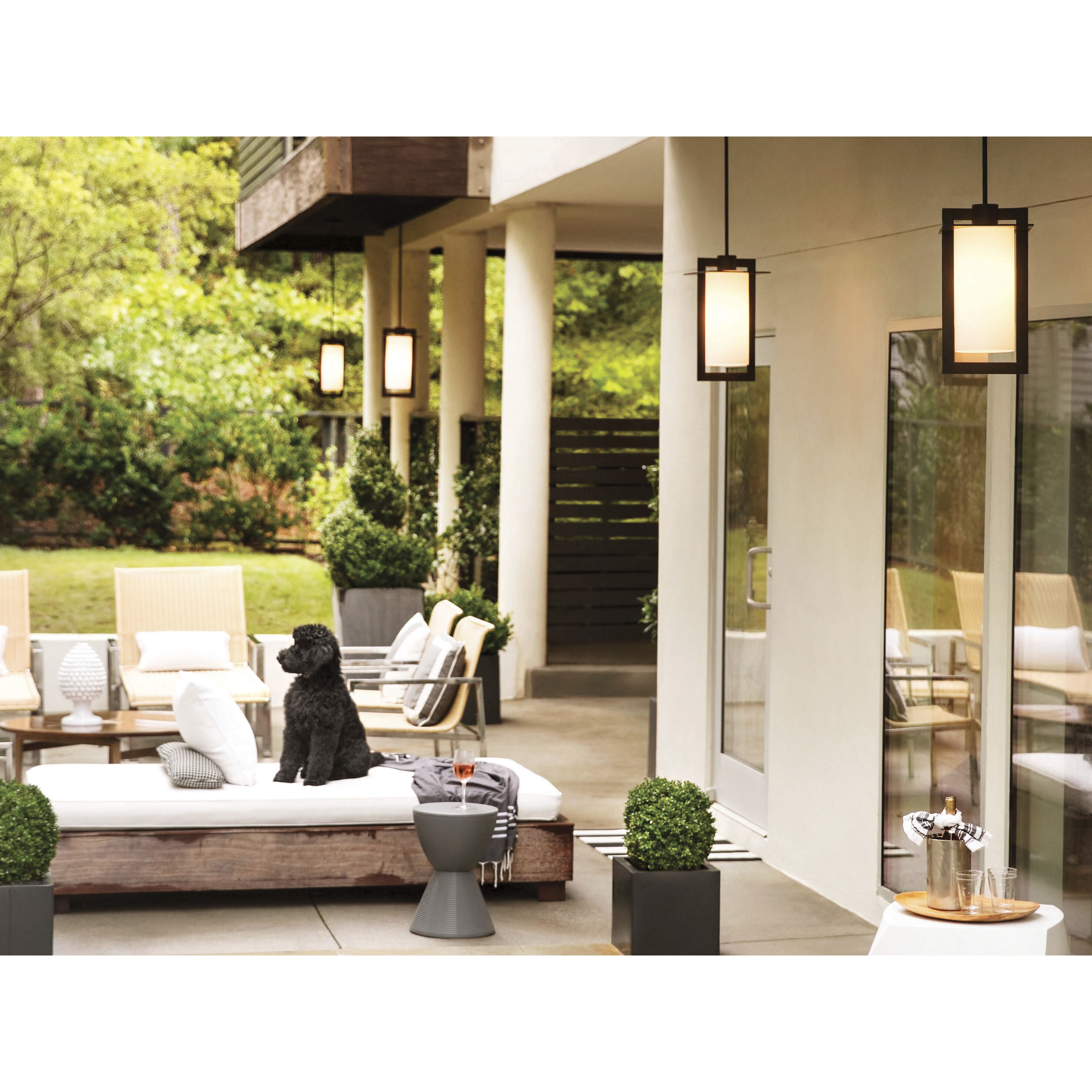 Colfax 1 Light 9.5 inch Bronze Outdoor Hanging Lantern