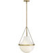 Collins 1 Light 15 inch Heritage Brass Pendant Ceiling Light