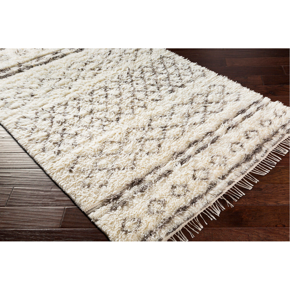 Tulum 36 X 24 inch Cream/Medium Gray/Taupe/Dark Brown Rugs, Rectangle