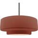 Radiance LED 16.25 inch Brushed Nickel and Canyon Clay Pendant Ceiling Light