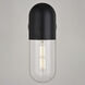 West Loop LED 12.5 inch Matte Black Outdoor Wall