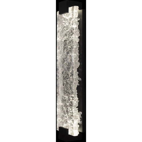 Terra Wall Sconce Wall Light in Black, Clear Studio Glass