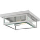 Westover 2 Light 12 inch Stainless Steel Outdoor Flush Mount