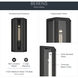 Berens 1 Light 16 inch Textured Black Outdoor Wall Light