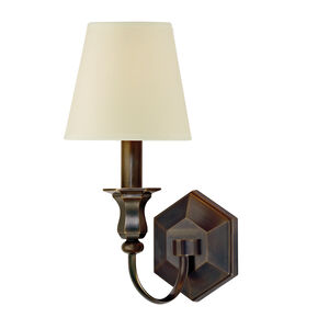 Charlotte 1 Light 5 inch Old Bronze Wall Sconce Wall Light in Eco Paper