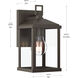 Cantley 1 Light 10.25 inch Antique Bronze Outdoor Wall Lantern
