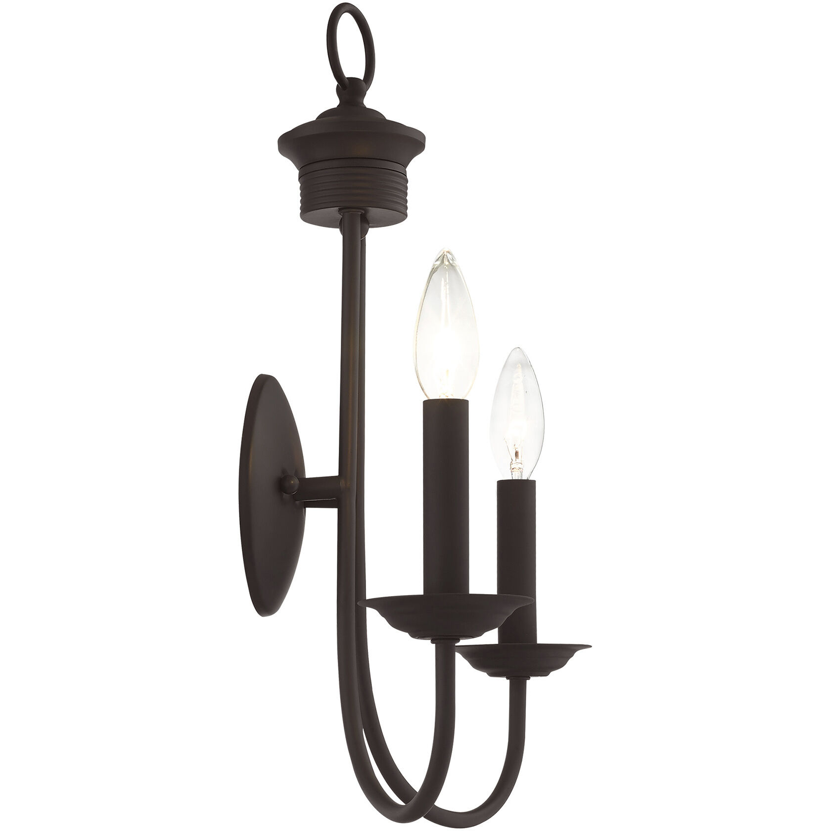 Estate 2 Light 14 inch Bronze Sconce Wall Light
