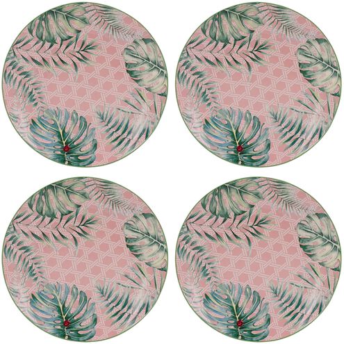 Botanical 8 X 8 inch Green Plate