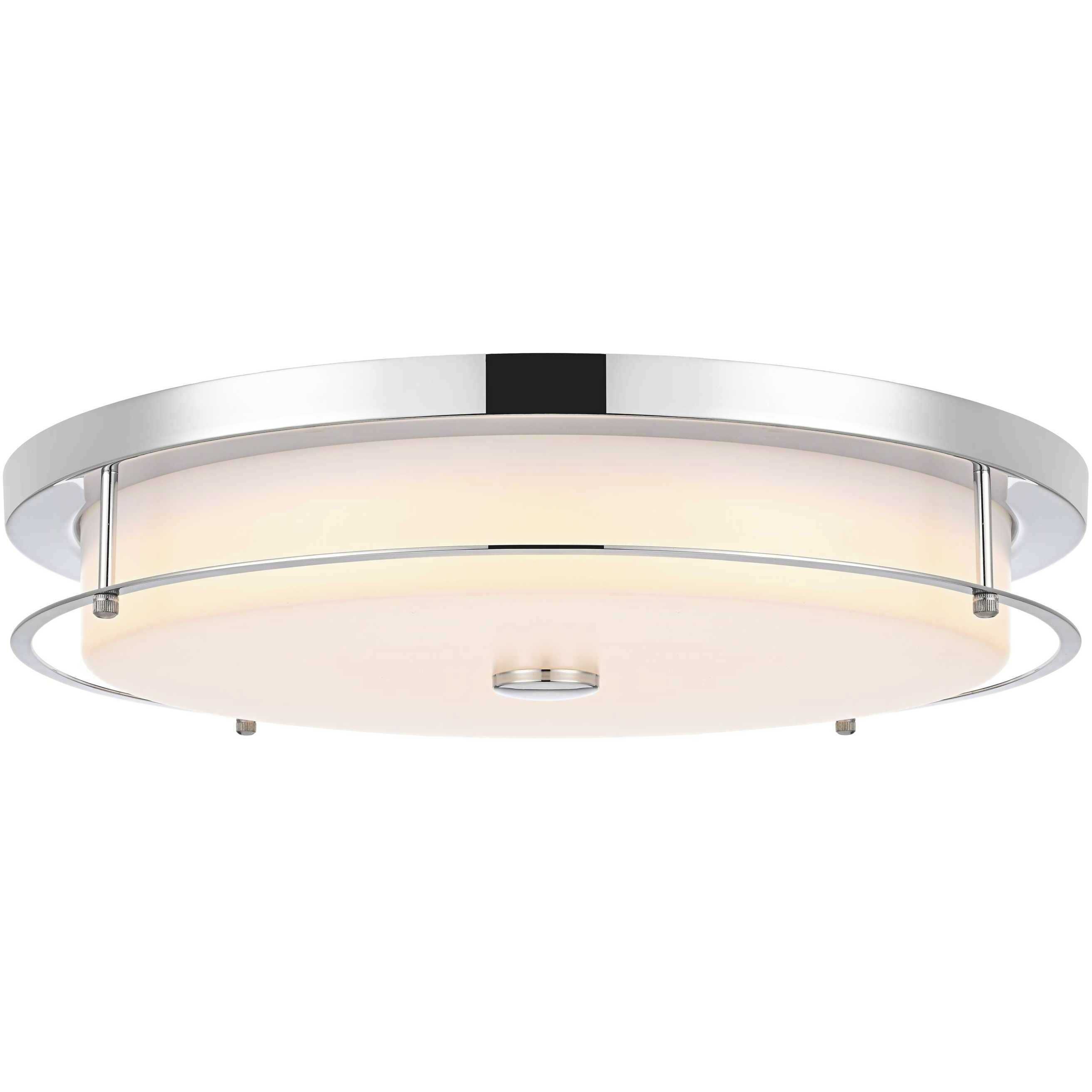 Kolson 1 Light 20 inch Chrome Flush Mount Ceiling Light
