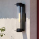 Brighton Park LED 18 inch Textured Black Outdoor Wall