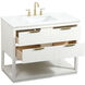 Larkin 42 X 22 X 34 inch White Vanity Sink Set