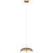 Kelvin LED 15.75 inch Gold Pendant Ceiling Light