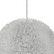 Luminary 1 Light 12 inch Metallic Silver Pendant Ceiling Light