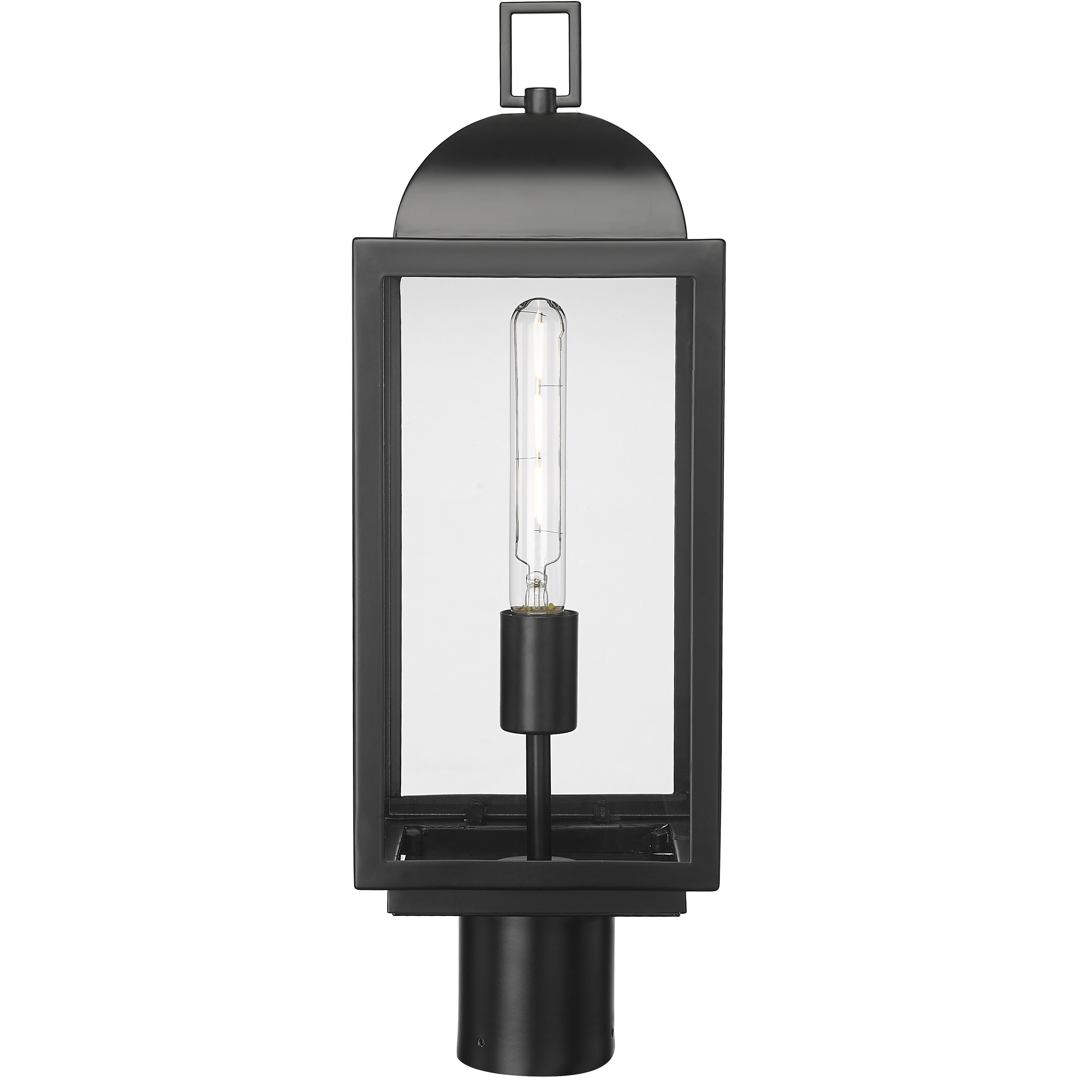 Beaufort 1 Light 21.25 inch Powder Coated Black Outdoor Post Lantern