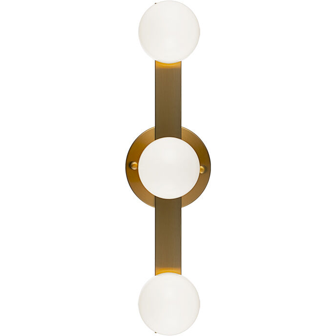 Pizzazz Wall Sconce Wall Light in Aged Gold Brass