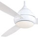 Concept L Wet 58 inch White Outdoor Ceiling Fan