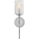 Mabel 1 Light 6.5 inch Chrome Bath Light Wall Light