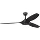 Selen 60 inch Midnight Black Ceiling Fan
