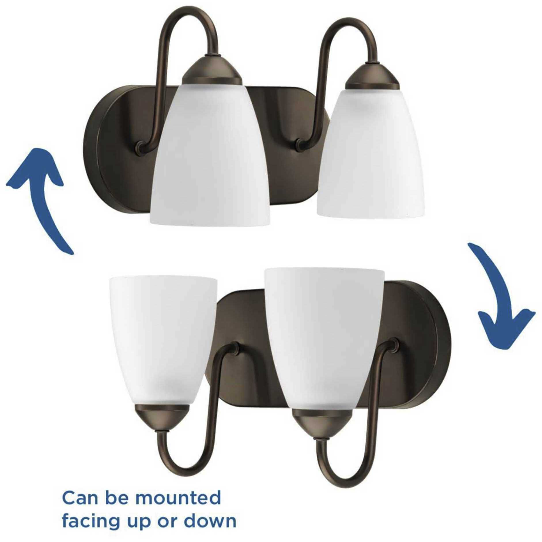 Gather 2 Light 12 inch Antique Bronze Bath Vanity Wall Light in Bulbs Not Included, Standard