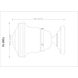 Vaughn 1 Light 10.5 inch Chrome Flush Mount Ceiling Light