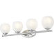 Colette Vanity Wall Light in Brushed Nickel