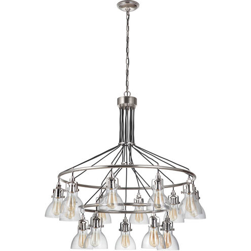 State House 15 Light 42.13 inch Polished Nickel Chandelier Ceiling Light