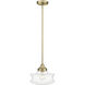Keal 1 Light 10 inch Antique Brass Convertible Semi-Flush Ceiling Light