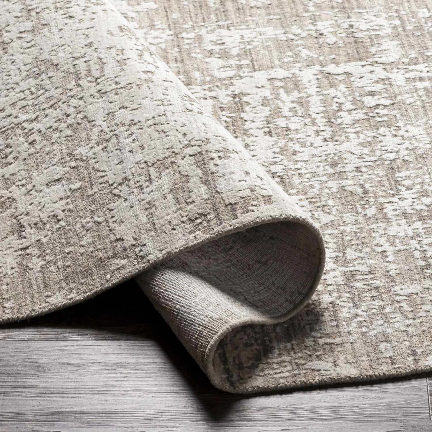 Lucknow 108 X 72 inch Medium Gray Rug in 6 X 9, Rectangle