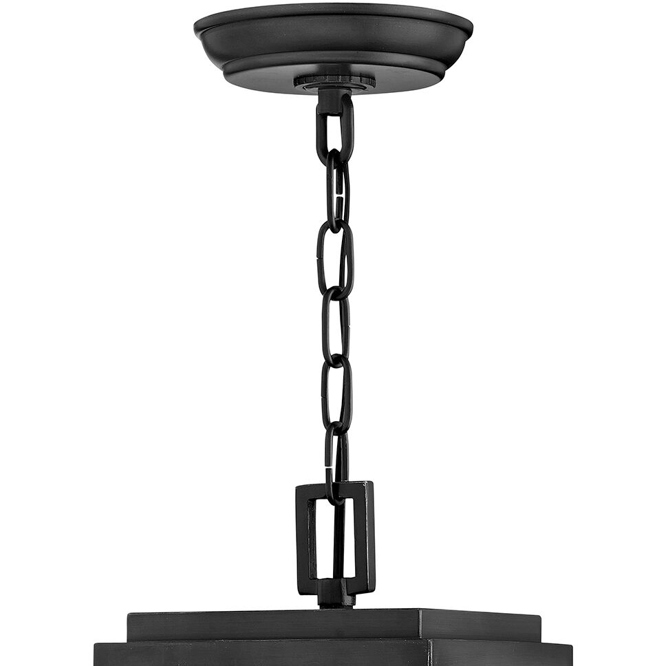 Coastal Elements Republic LED 7 inch Black Outdoor Hanging Lantern, Estate Series