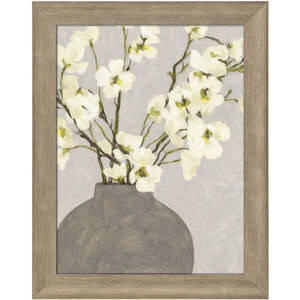 Spring Fling Yellow and Green and Gray and Neutral Framed Art