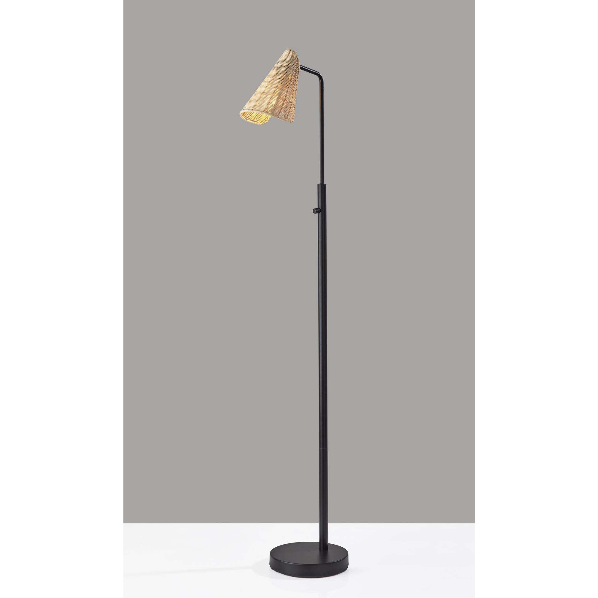 Cove 58 inch 60.00 watt Black Floor Lamp Portable Light