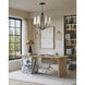Hennin 6 Light 28 inch Polished Antique Brass and Oil Rubbed Bronze Chandelier Ceiling Light