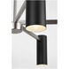 Zentro LED 29 inch Brushed Nickel Chandelier Ceiling Light