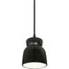 Radiance Collection 1 Light 8 inch Carbon Matte Black Pendant Ceiling Light