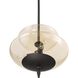 Fiorello 3 Light 14.5 inch Forged Bronze Convertible Pendant Ceiling Light