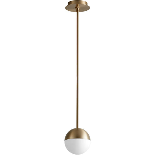 Mondo LED 6 inch Aged Brass Pendant Ceiling Light