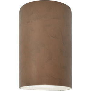 Ambiance Cylinder LED 5.75 inch Terra Cotta ADA Wall Sconce Wall Light, Small