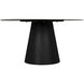 Vesuvius 59 X 59 inch Matte Black Dining Table