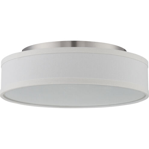 Heather LED 13 inch Brushed Nickel Flush Mount Ceiling Light