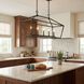 Townsend 5 Light 44 inch Matte Black Linear Chandelier Ceiling Light, Essentials