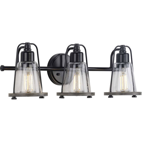 Conway 3 Light 24 inch Matte Black Bath Vanity Wall Light