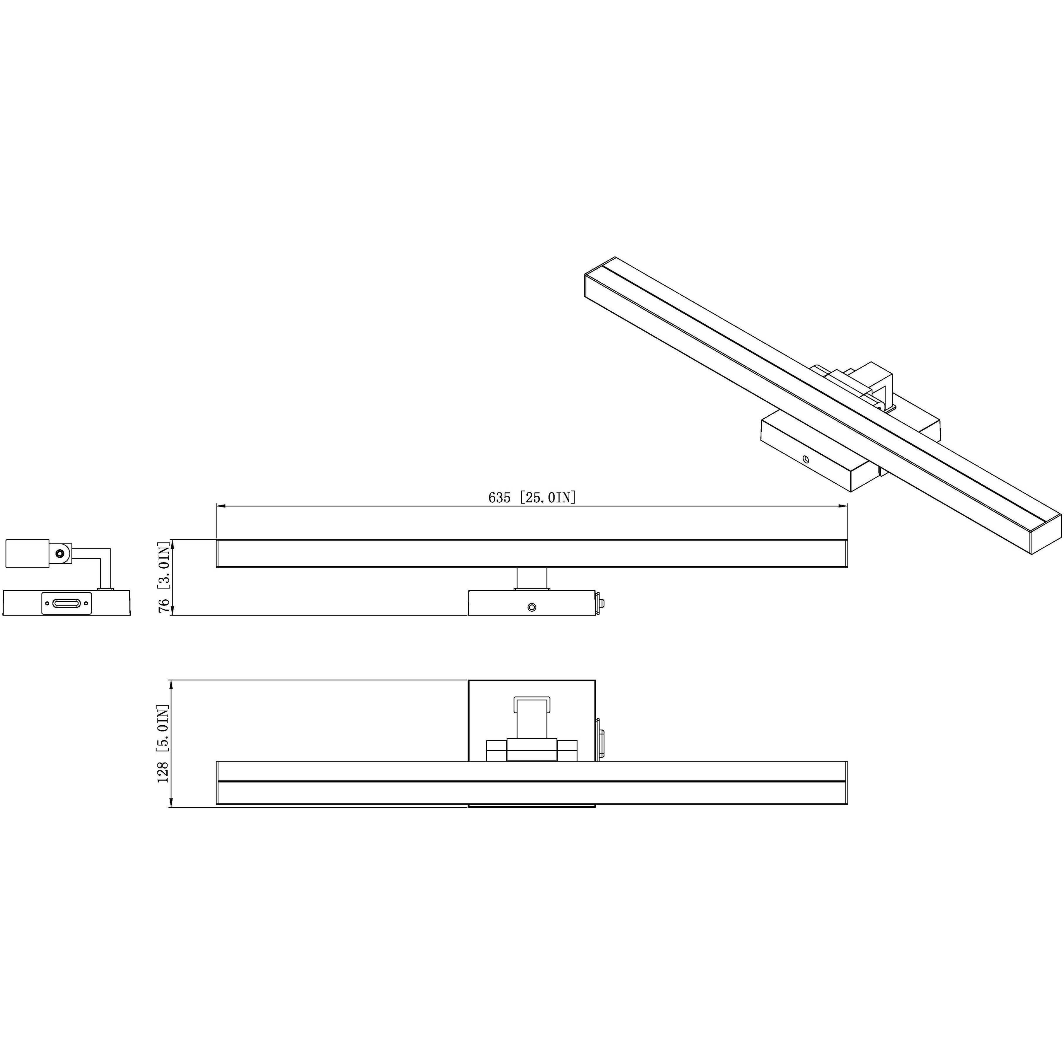 Liam LED 25 inch Chrome Vanity Wall Light
