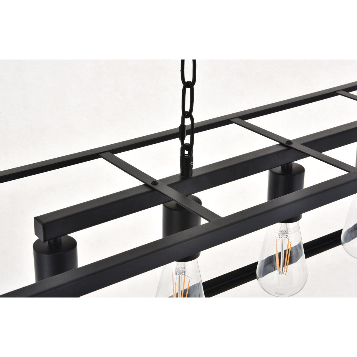 Resolute 5 Light 38 inch Black Pendant Ceiling Light