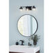 Hinton 3 Light 25 inch Matte Black Bath Vanity Wall Light