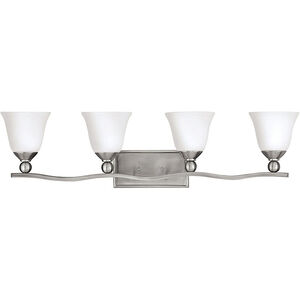 Bolla LED 36 inch Brushed Nickel Vanity Light Wall Light in Etched Opal